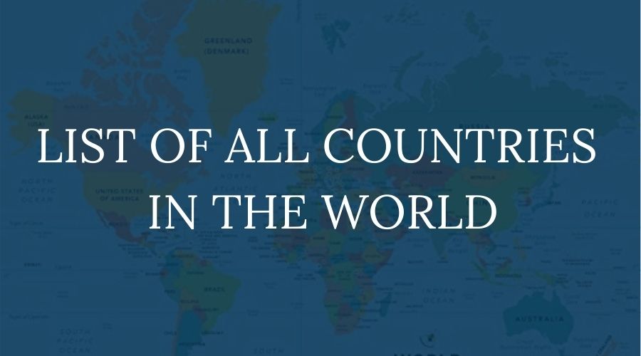 List of All Countries in the World